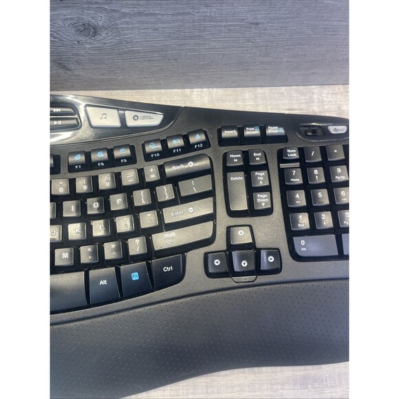 Logitech K350 Comfort Wave Wireless Keyboard ONLY - No Dongle Y-R0053 820-002546 - Picture 5 of 10